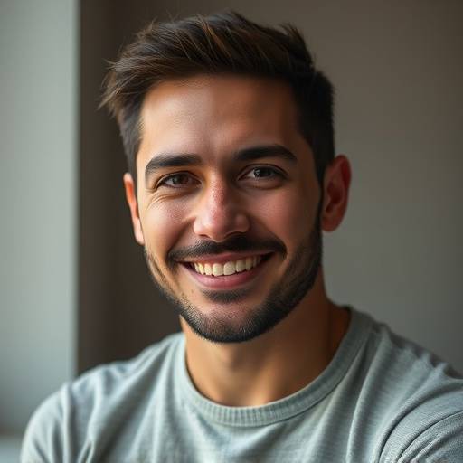 Portrait of David Rodriguez, an actor and graduate of Sterling Academy.
