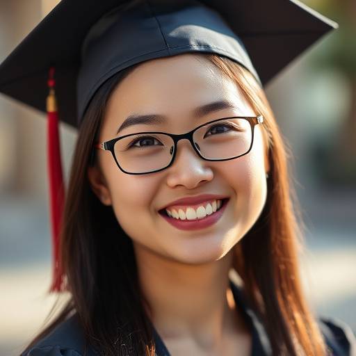 Portrait of Sarah Chen, a graduate of Sterling Academy.